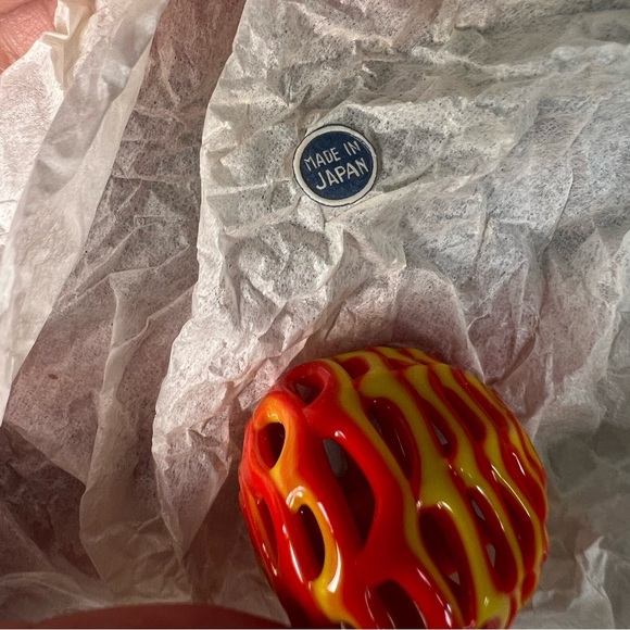 Vintage glass Japanese beads (set of 5) - Picture 5 of 6